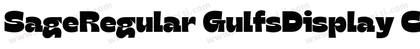 SageRegular GulfsDisplay Condensed字体转换